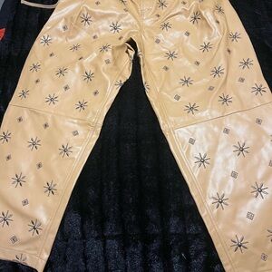 Free people faux leather studded pants